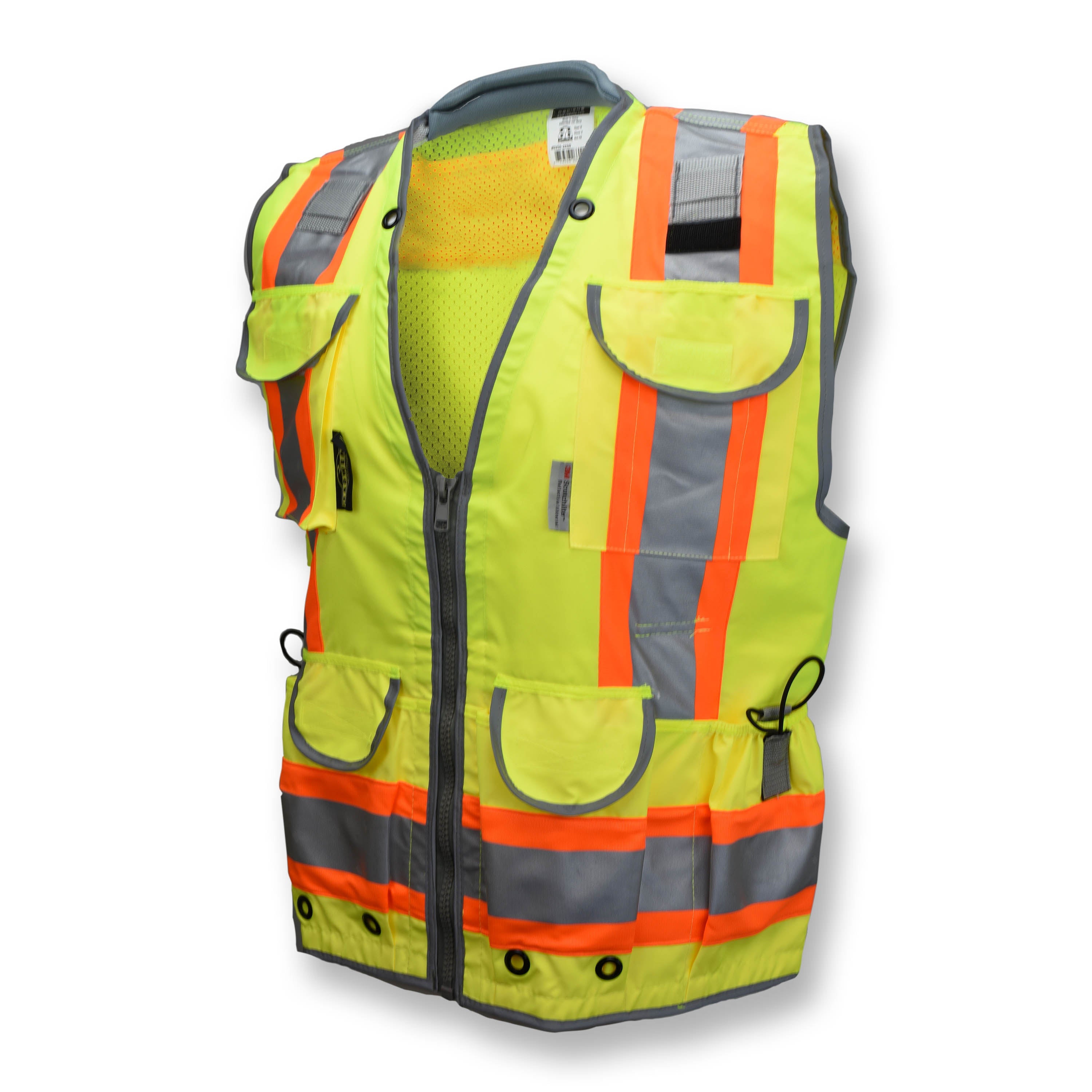 Radians SV55 Class 2 Heavy Woven Two Tone Woven/Mesh Engineer Vest