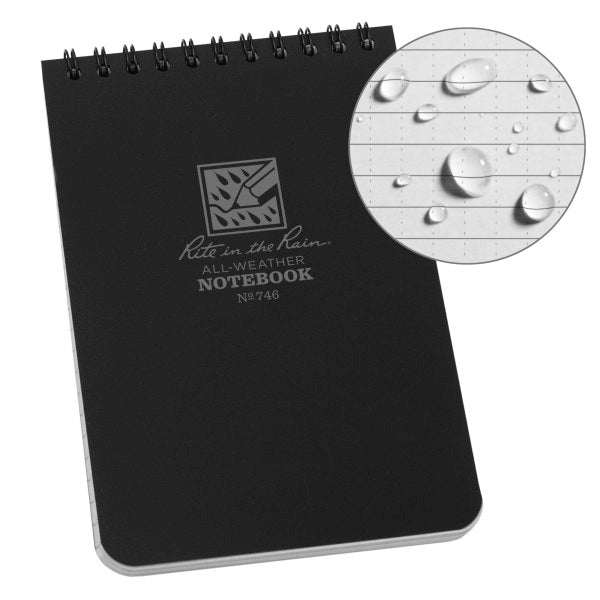 4 X 6 Notebook - Black