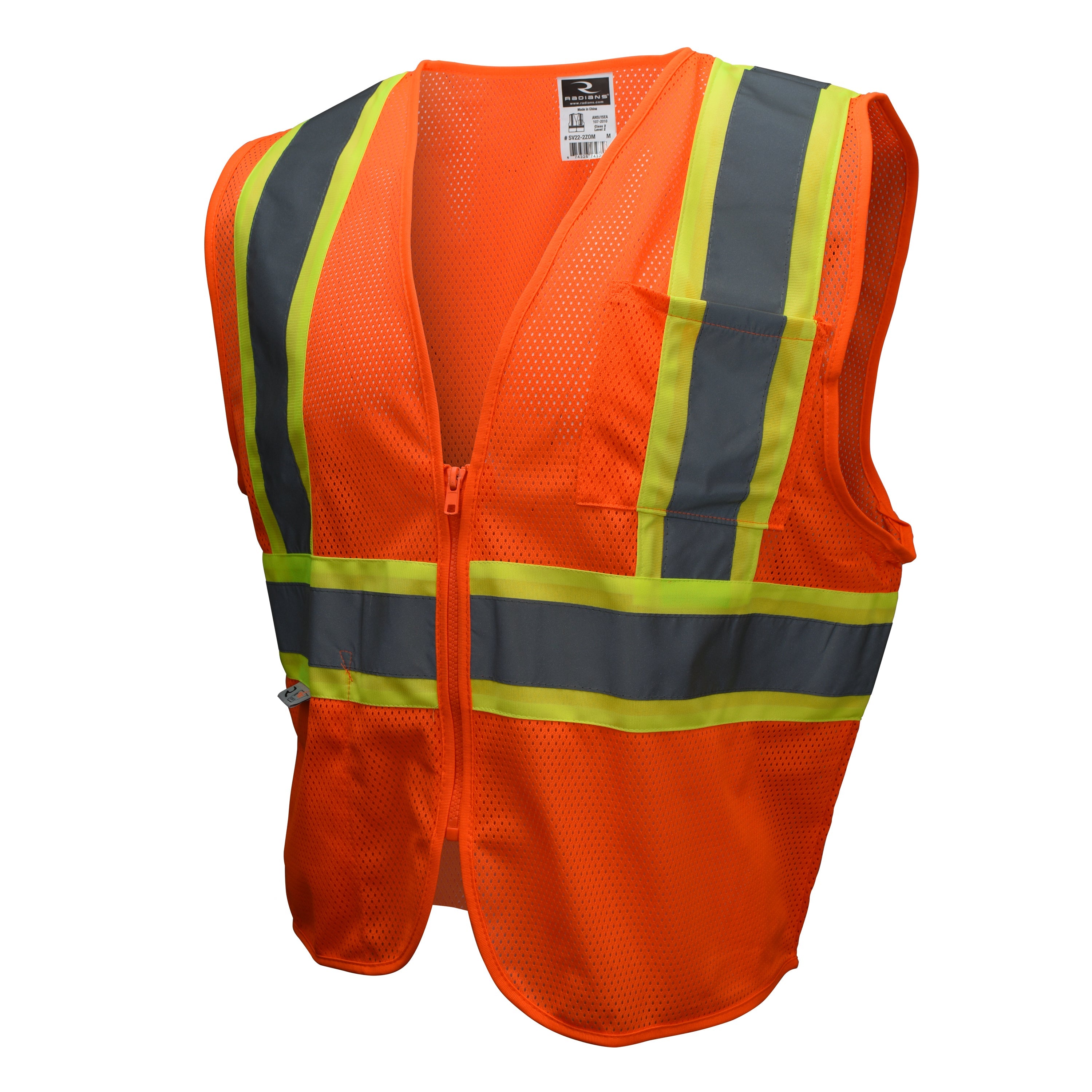 Radians SV22-2 Economy Type R Class 2 Mesh Safety Vest with Two-Tone Trim