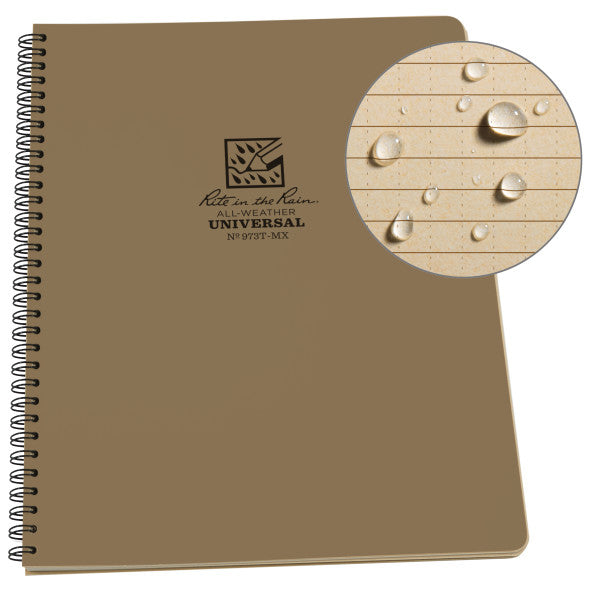 Maxi-Spiral Notebook - Side Universal - Tan