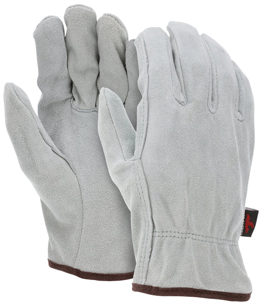 MCR Safety Cow Split Drivers Glove w/Straight Thumb