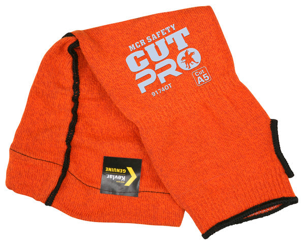 MCR Safety 14" Orange Kevlar Slv w gusset & thumb