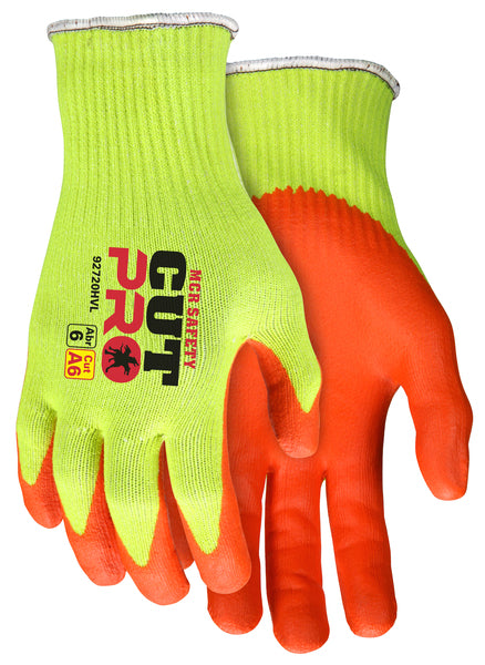 MCR Safety Memphis Cut Pro, 10ga HPPE, Hi Vis L