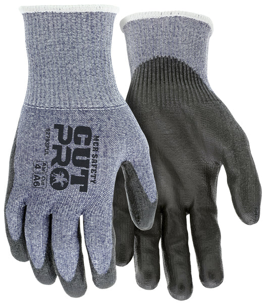 MCR Safety 13g,CutPro,NavyBlue HyperMax,Gray PU L