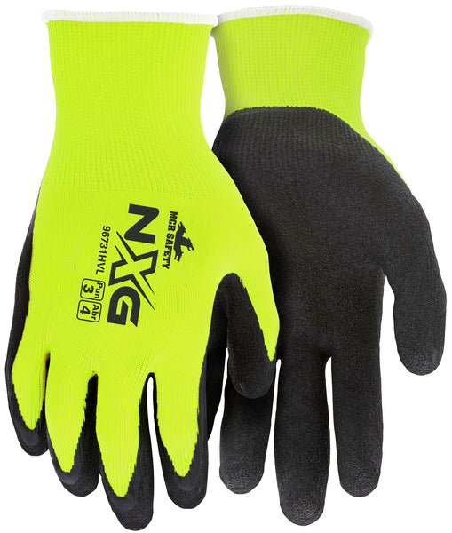 MCR Safety Yellow Hi-Vis/Black Foam Ltx, L