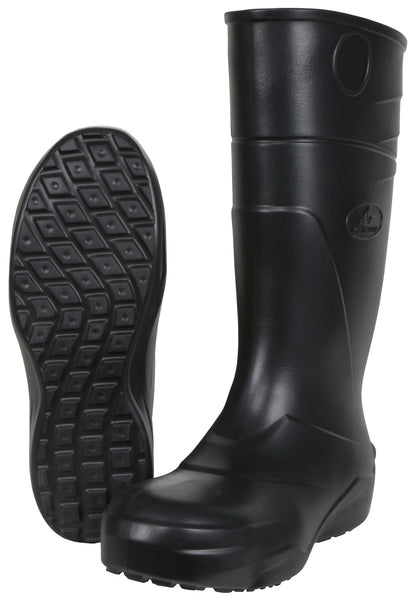 MCR Safety EVA Boots, Plain Toe, Black 10