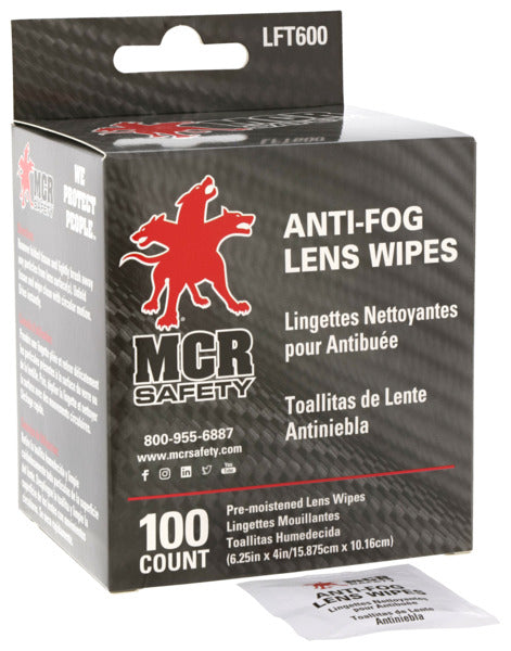 MCR Safety Lens Fog Buster Towelettes 6 Boxes