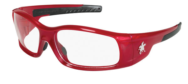 MCR Safety Swagger SR1 Red Frame, Clear Lenses