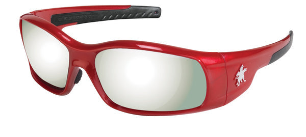 MCR Safety Swagger SR1 Red Frame, Silver Mirror