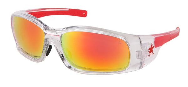 MCR Safety Swagger SR1 Clear Frame, Fire Mirror