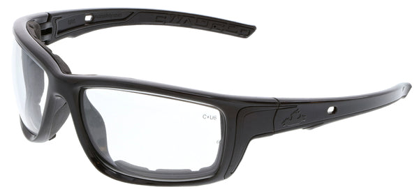 MCR Safety Swagger SR5 Charcoal Frame, Clear MAX6