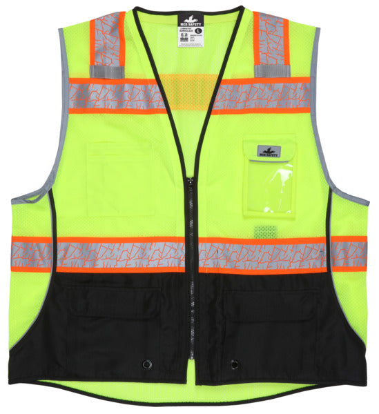 MCR Safety Class 2, Surveyor, Lime,Silv/Orange X4