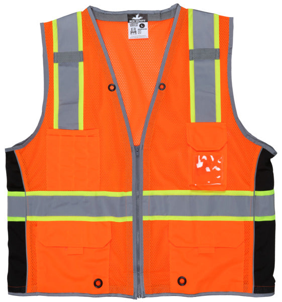 MCR Safety Class 2, Surveyor, FL Orange,Silv/Lime X