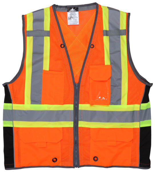 MCR Safety CSA, Surveyor, Orang, Silv/Lime XL