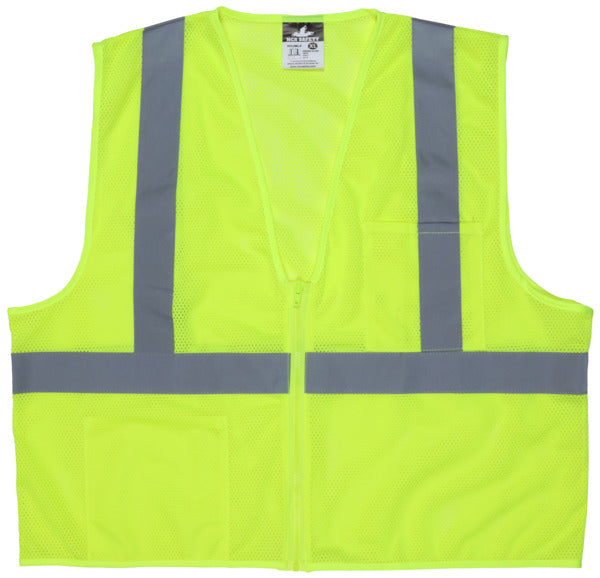 MCR Safety Value Class 2, 2 pockets, Lime L
