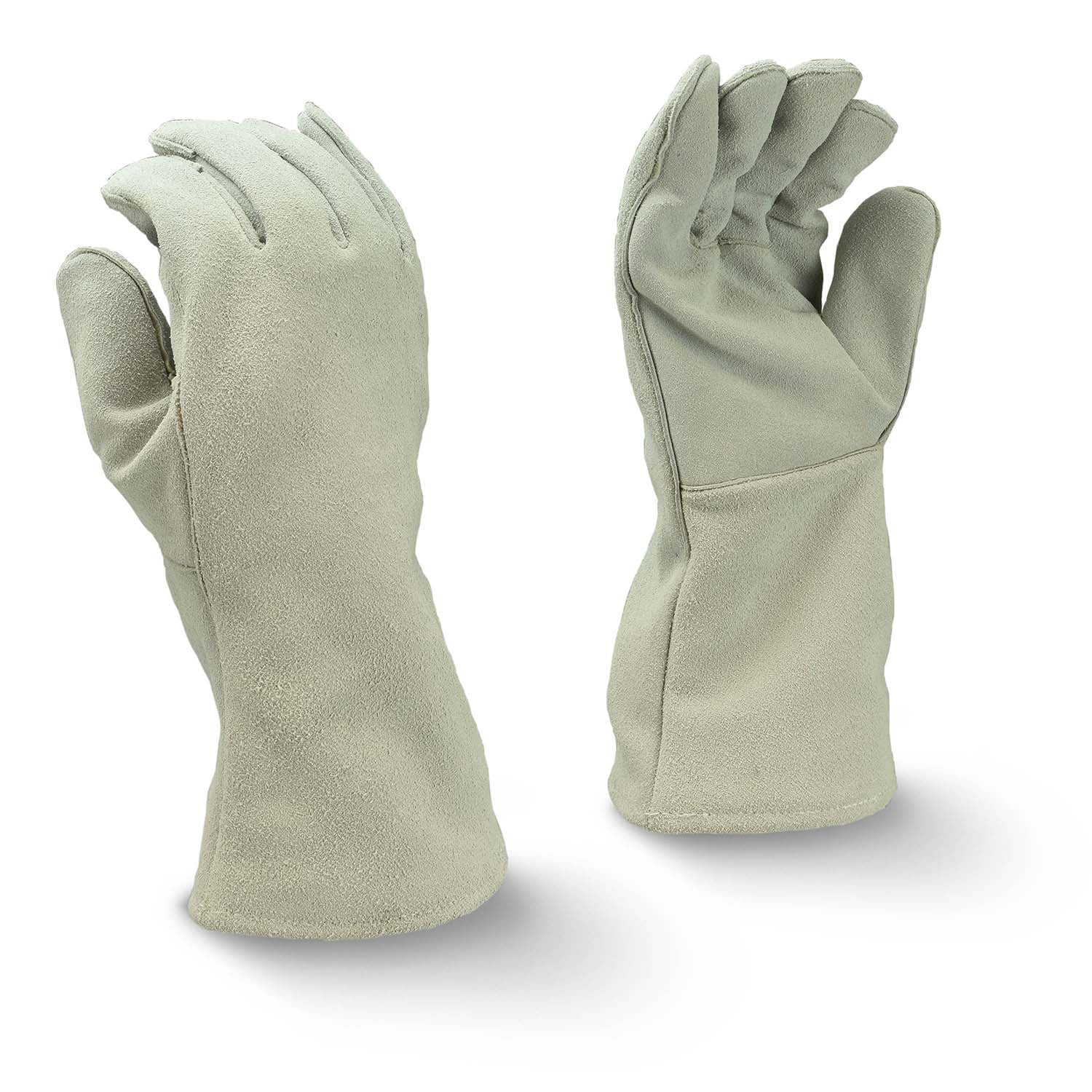 Radians RWG5100 Gray Split Economy Shoulder Cowhide Leather Welding Glove - Size XL - Left Hand Only