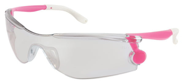 MCR Safety Mantis Pink Temples I/O Clear Mirr Lens