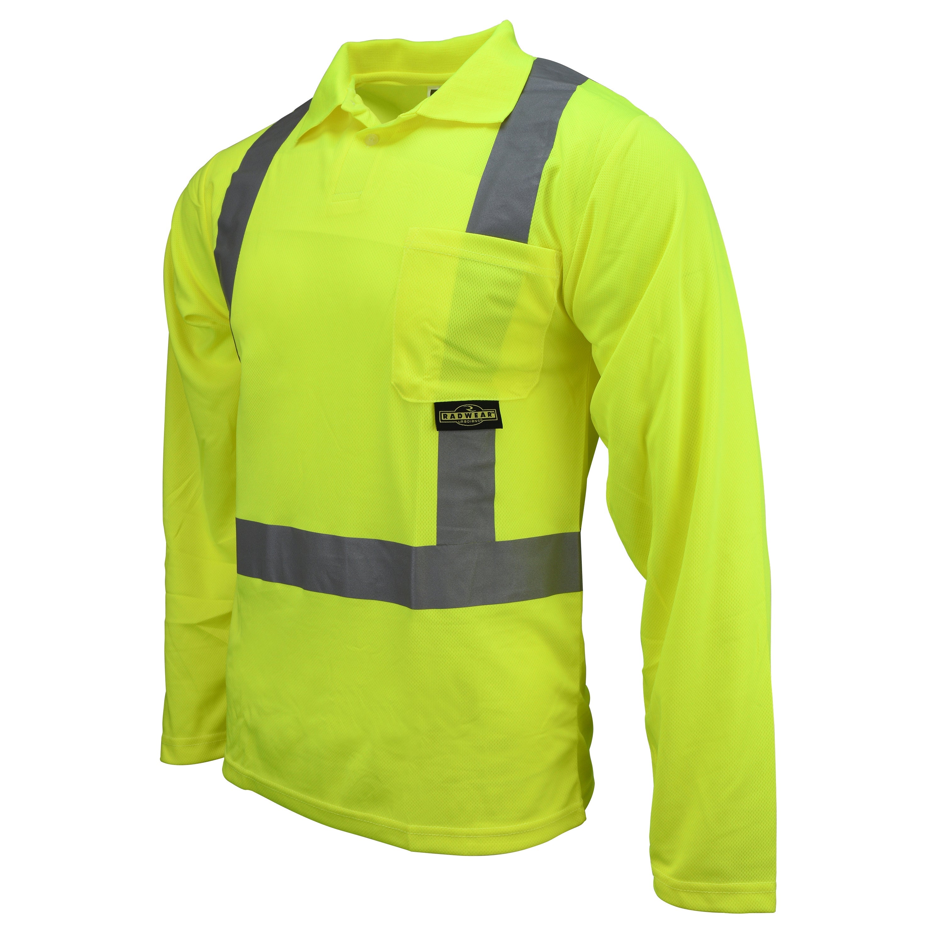 Radians ST22 Class 2 High Visibility Long Sleeve Safety Polo Shirt