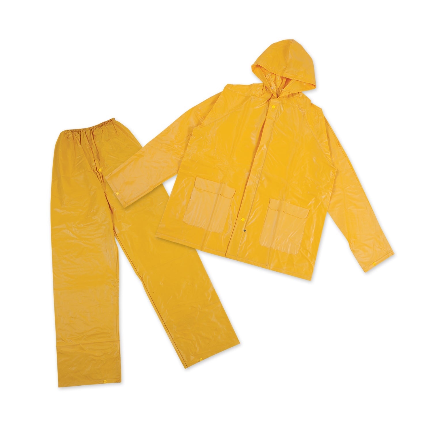Pvc Rainsuit - Pvc Back - Yellow - M