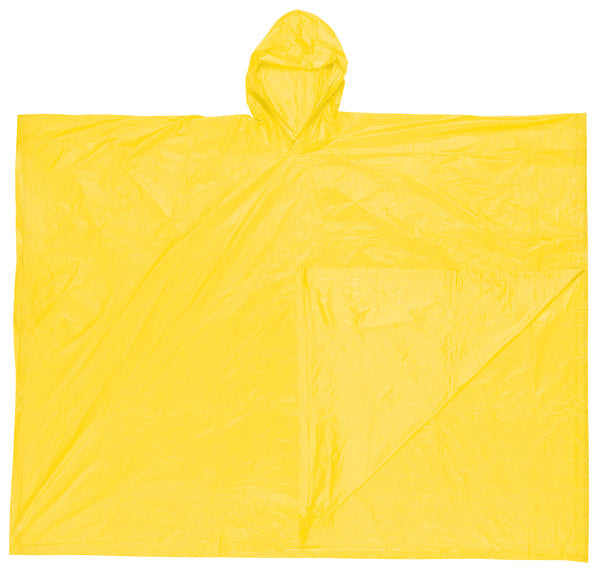 MCR Safety Schooner .10mm PVC Dispos Poncho Yellow
