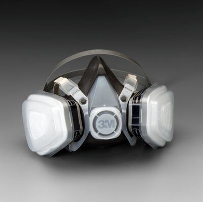 3M™ Half Facepiece Disposable Respirator Assembly 53P71, Organic Vapor/P95 Respiratory cartridges included
