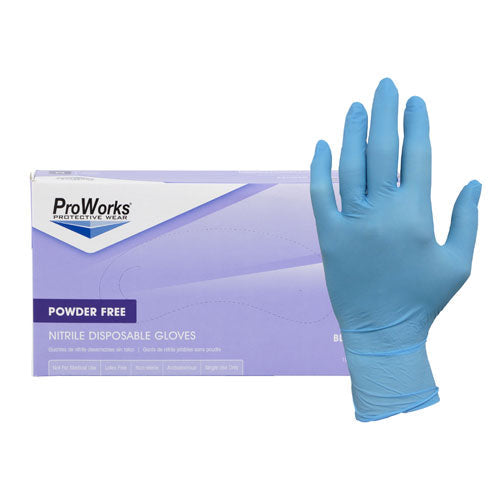 ProWorks® High Dexterity Powder Free Nitrile Gloves, 3 mil - Box - (XL ONLY)