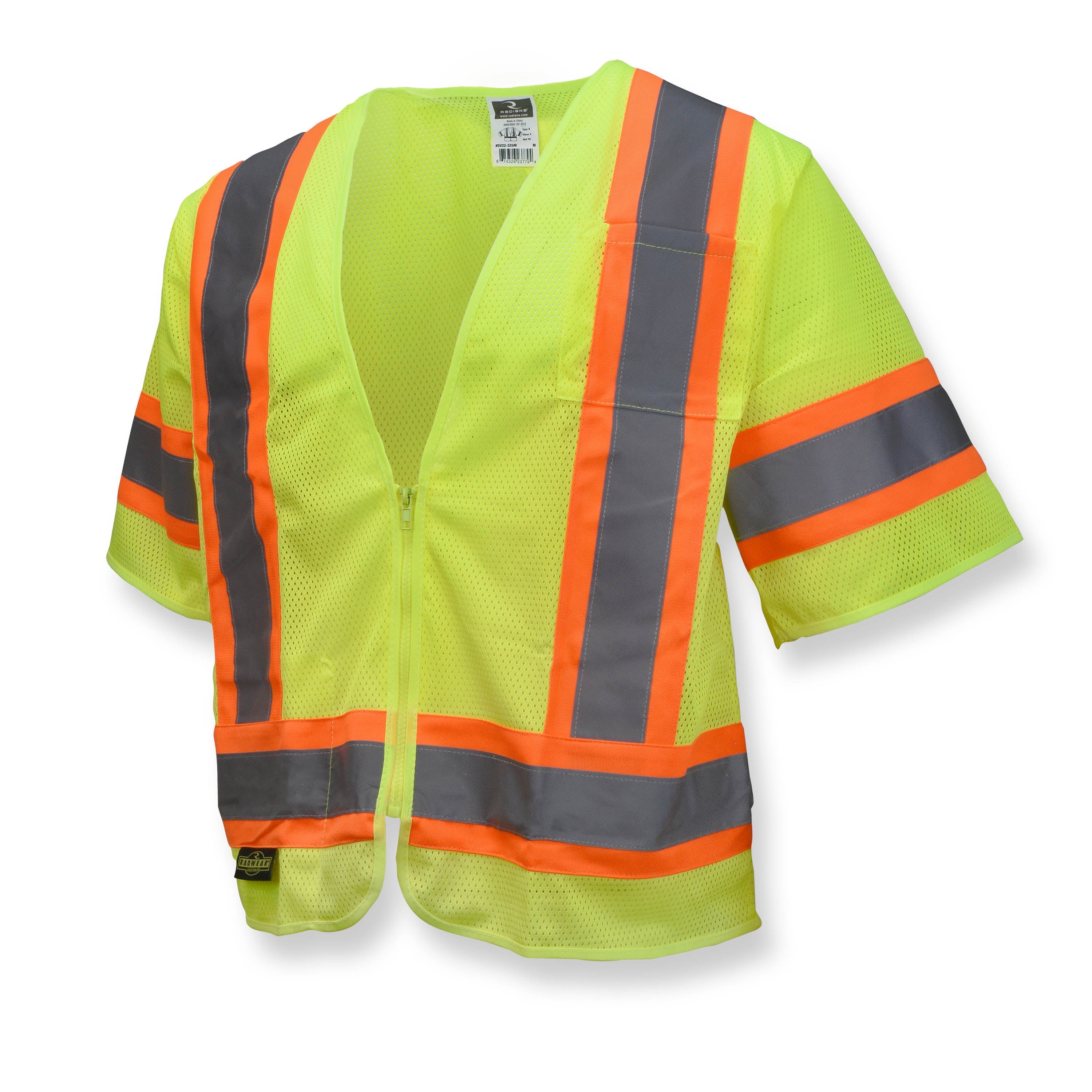 Radians SV22-3 Economy Type R Class 3 Mesh Safety Vest with Two-Tone Trim