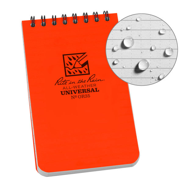 3 X 5 Notebook - Oranage