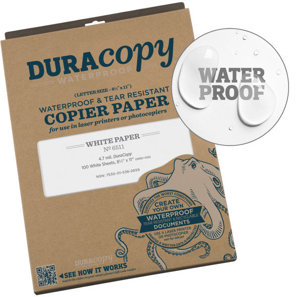 Duracopy - White - 8.5 X 11 -100 Sheets