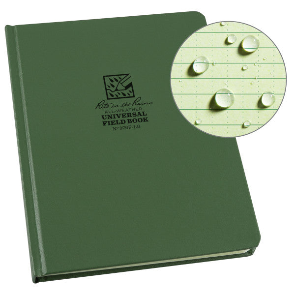 6 X 8 Bound Book - Fabrikoid Cover - Universal - Green