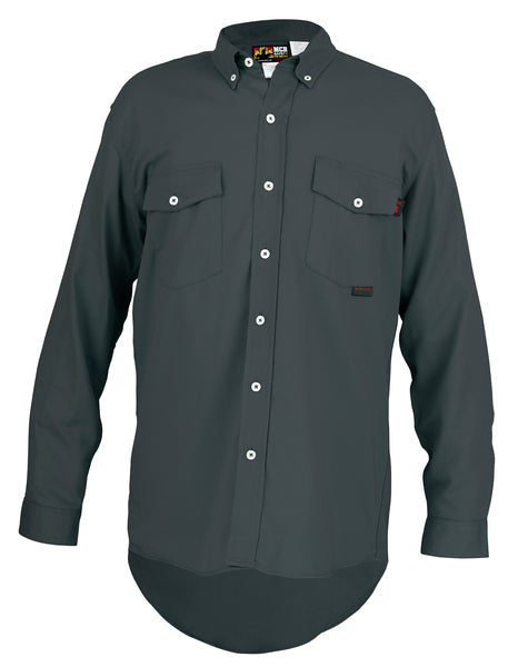 MCR Safety FR Long Sleeve Work Shirt Gray XLT