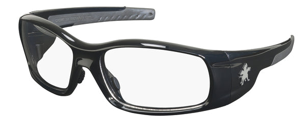 MCR Safety Swagger SR1 Black Frame, Clear Lenses