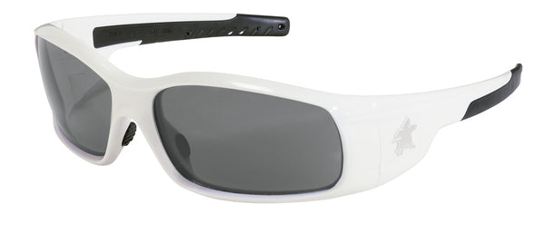 MCR Safety Swagger SR1 White Frame, Gray UV-AF