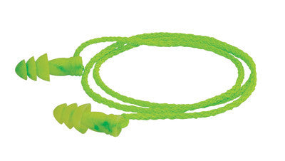 Moldex® Multiple Use Green JET Triple Flanged Corded Earplugs - 50 per Box