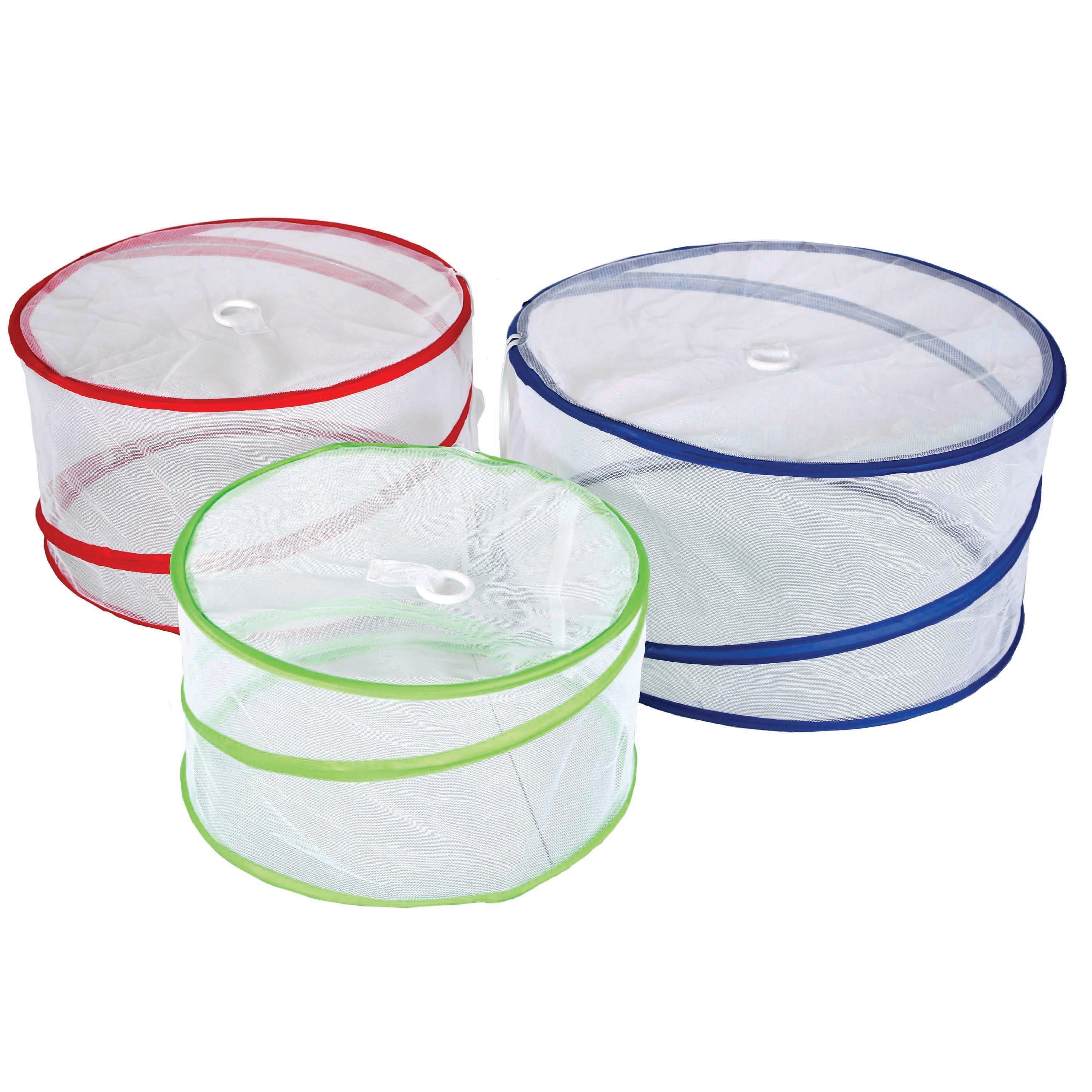 Food Covers - Set Of 3 - 15, 13.75 And 12 In Diameter