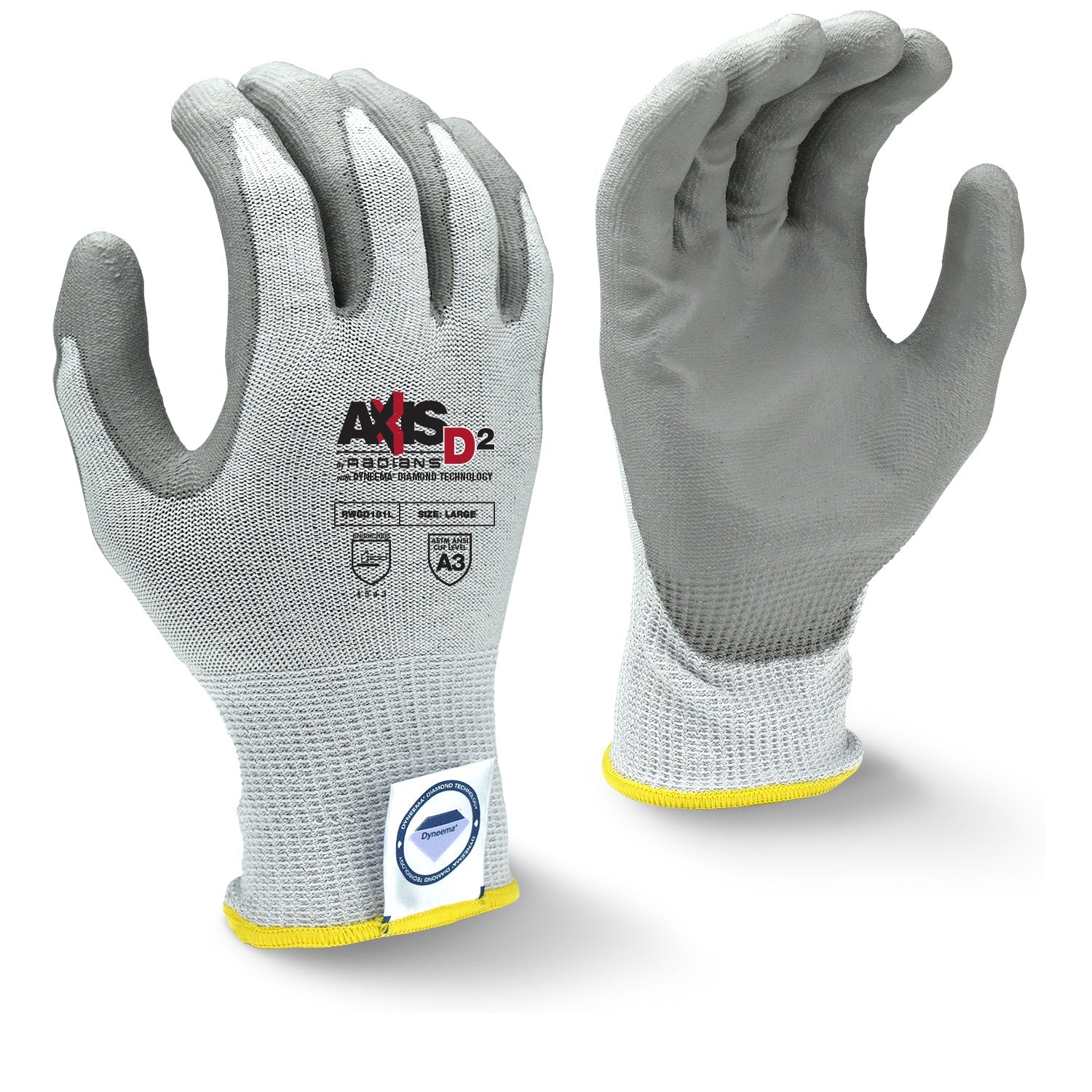 Radians RWGD101 AXIS D2™ Dyneema® Cut Protection Level A3 Glove