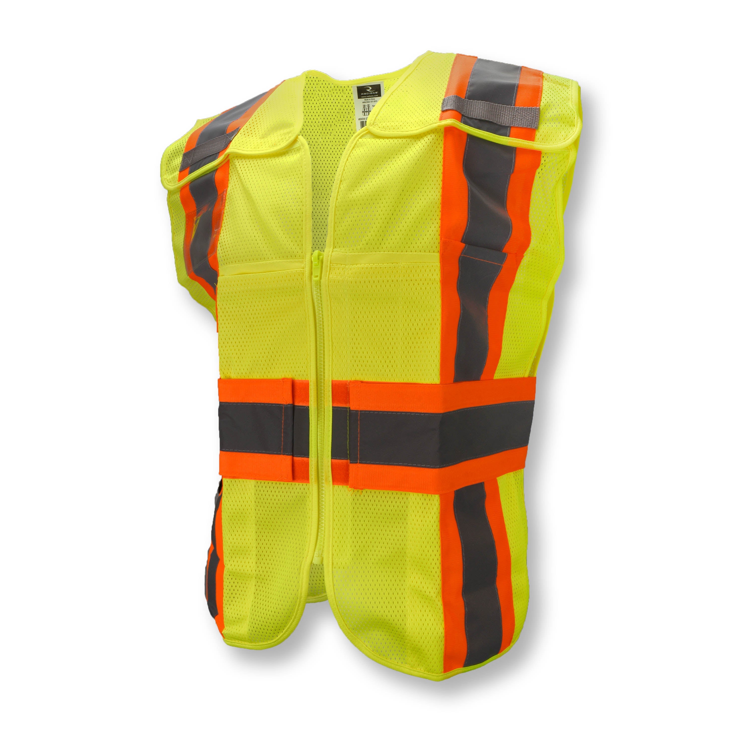 Radians SV24-2 Type R Class 2 Breakaway Expandable Two Tone Mesh Safety Vest