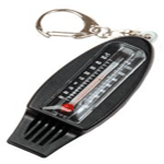 4-in-1 Whistle: Keychain, Whistle, Thermometer, Magnifier