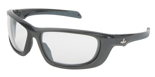 MCR Safety Swagger UD1 Gun Metal Frame, Clear MAX6
