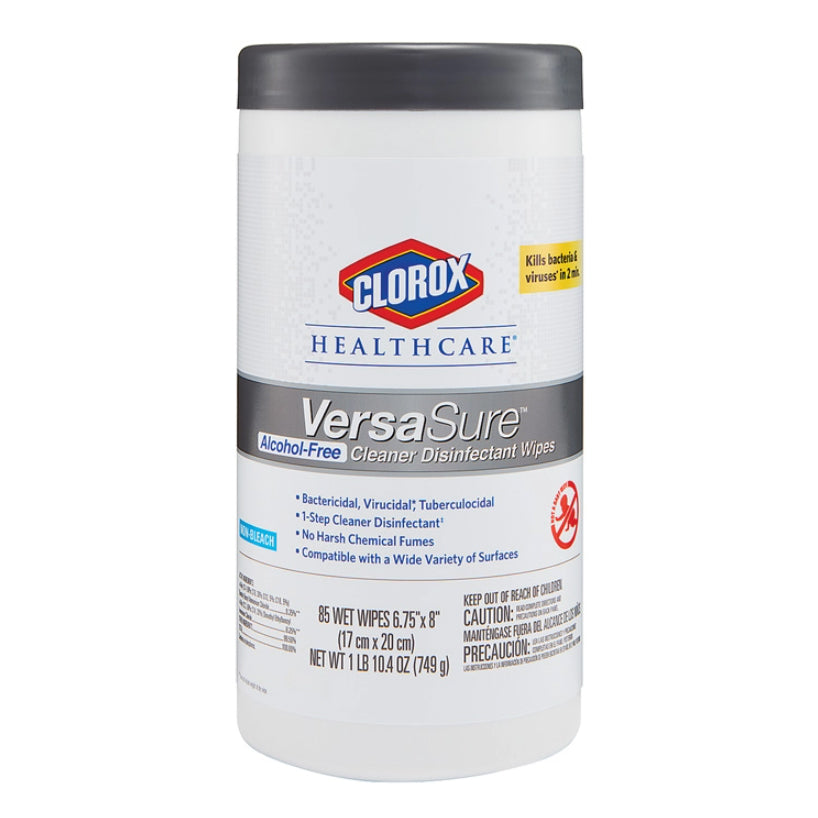 Clorox® Healthcare® VersaSure Cleaner Disinfectant Wipes Canister (85 Wipes)