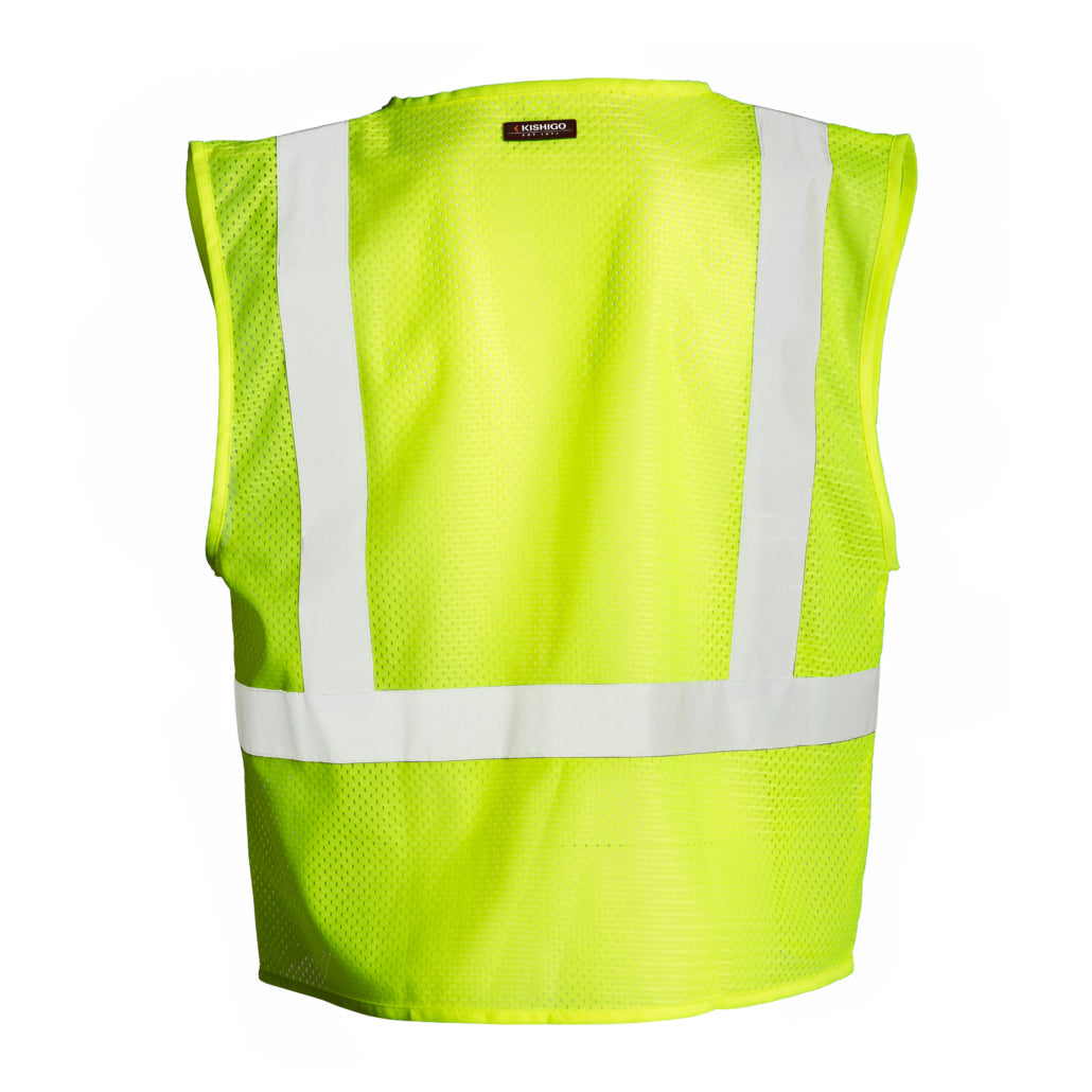 Kishigo 4 Pocket Hook & Loop Mesh Vest