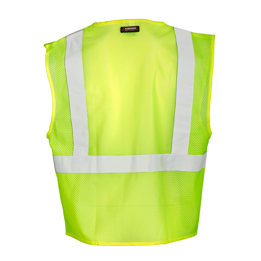 Kishigo 3 Pocket Zipper Mesh Vest