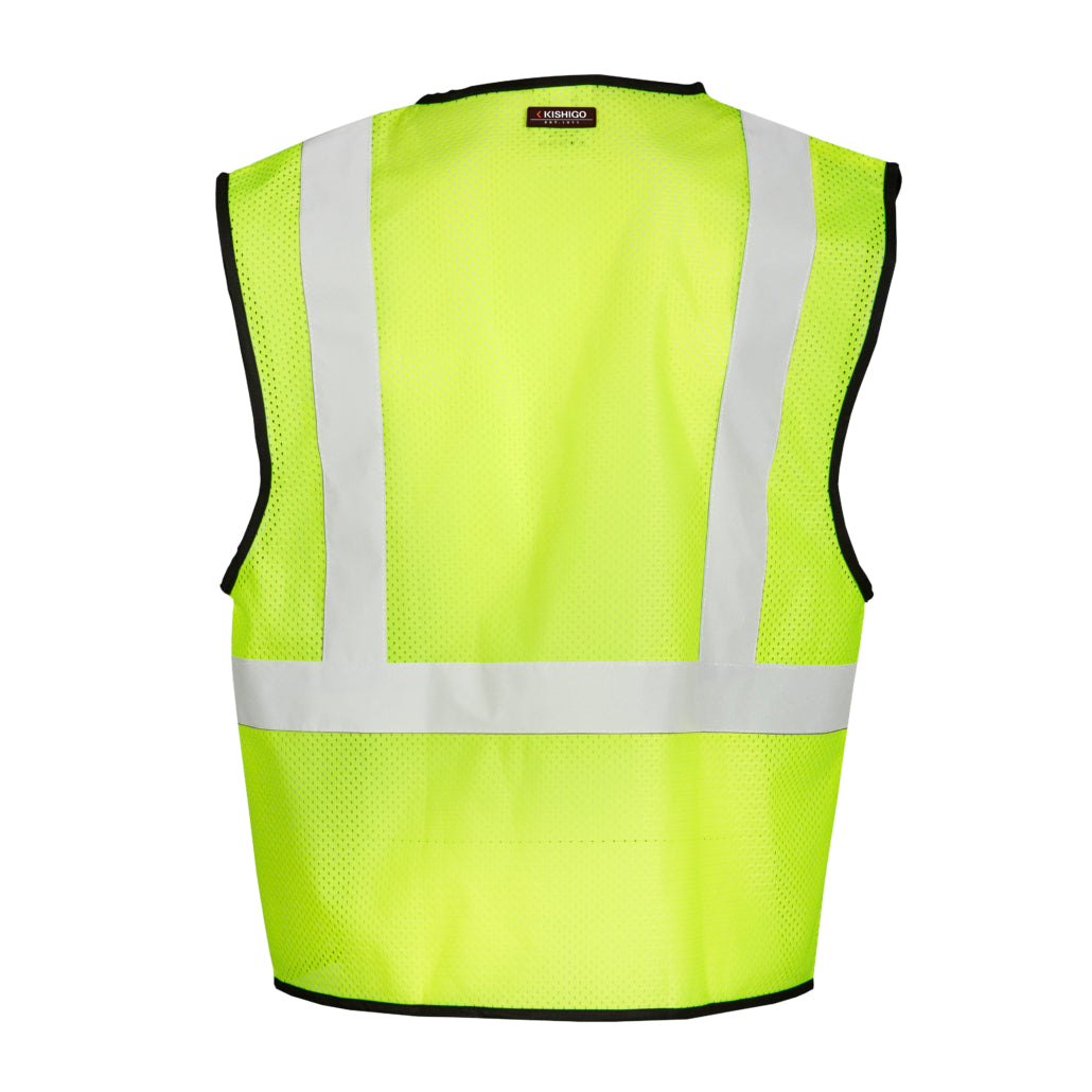 Kishigo Single Pocket Hook & Loop Mesh Vest