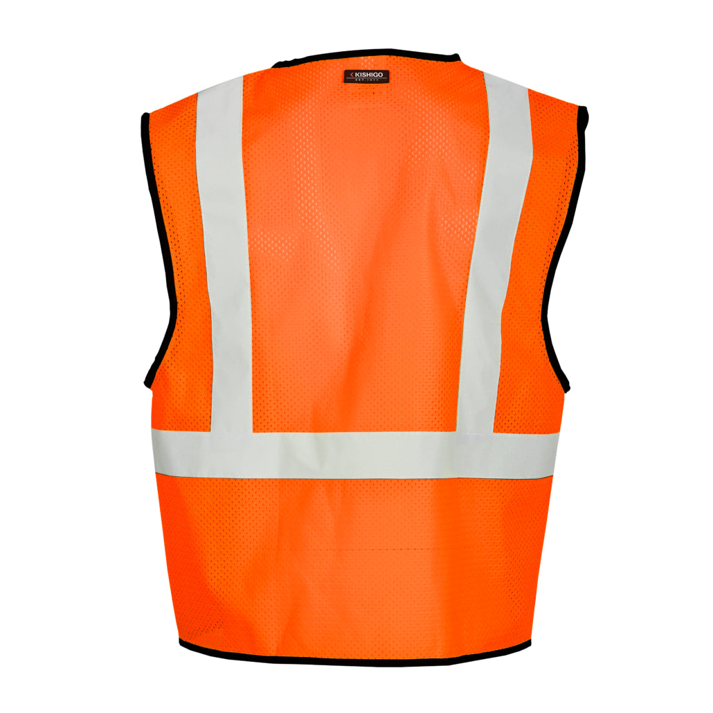 Kishigo Single Pocket Hook & Loop Mesh Vest