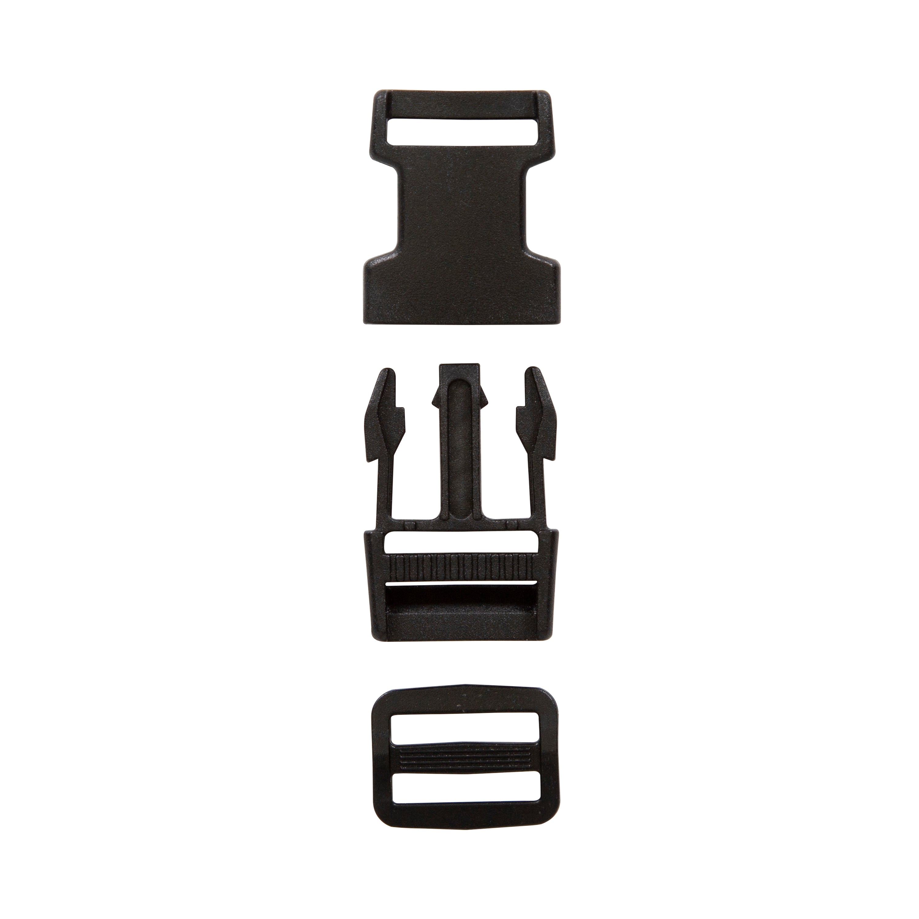 Side Release Buckle With Slider - 1 In