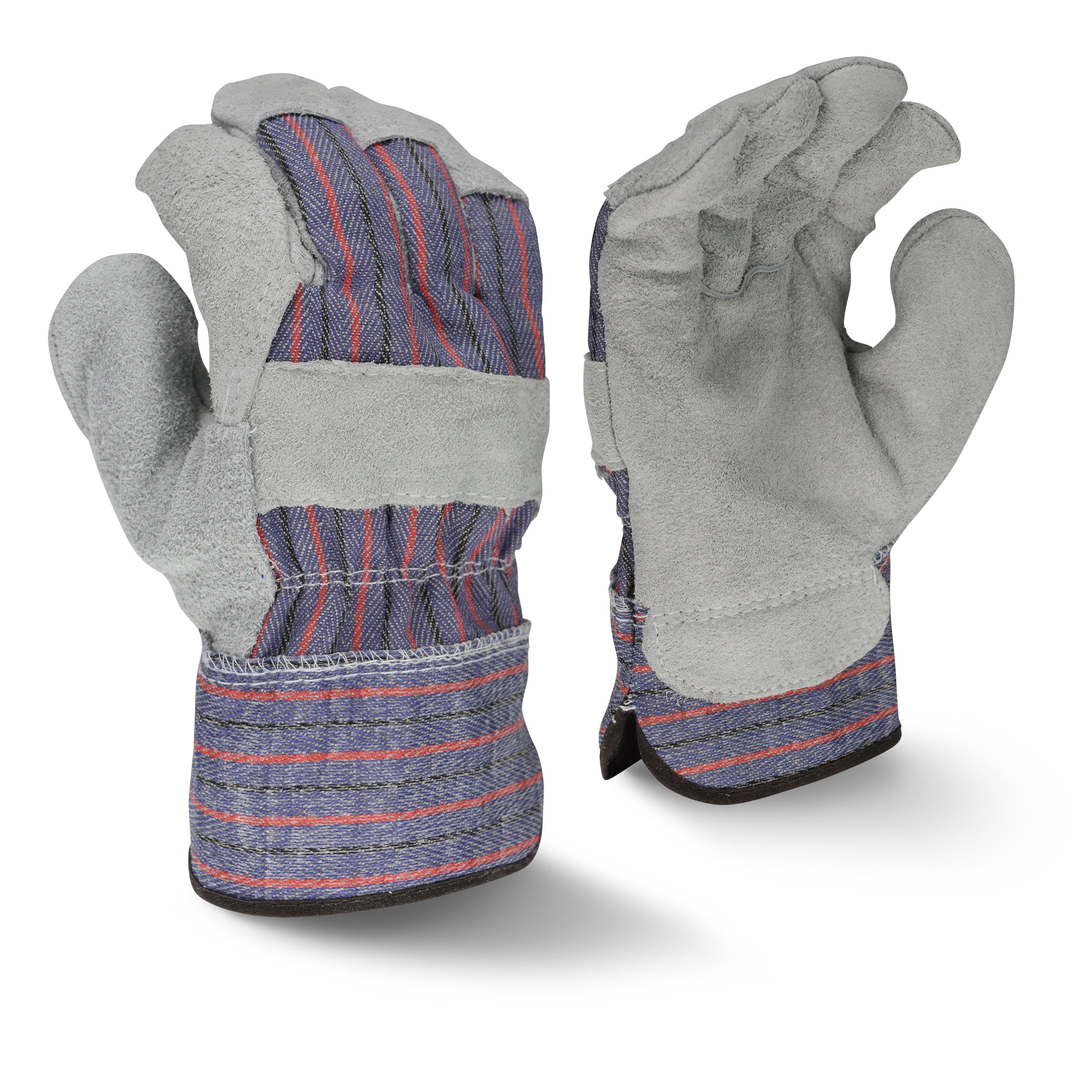 Radians RWG3111 Economy Shoulder Gray Split Leather Glove - Size L